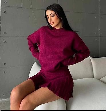 Ženski pleteni komplet – džemper i mini suknja - Dvodijelni komplet na lalafo.rs — 2 Ženski pleteni komplet – džemper i mini suknja - Dvodijelni komplet — 2