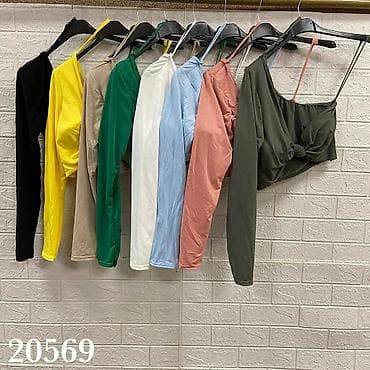 Asimetrični ženski crop top sa čvorom - Dizajn: asimetrično rame – na lalafo.rs — 6 Asimetrični ženski crop top sa čvorom - Dizajn: asimetrično rame – — 6