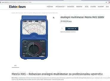 Measuring Tools & Instruments: Analogni multimetar Metrix MX1 - Profesionalni ručni instrument sa at lalafo.rs — 3 Measuring Tools & Instruments: Analogni multimetar Metrix MX1 - Profesionalni ručni instrument sa — 3