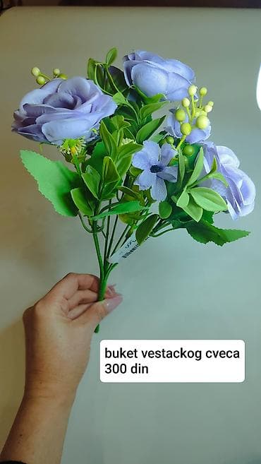Storage boxes: Dekorativni buket veštačkog cveća – lila ruže i cvetovi sa zelenilom at lalafo.rs — 7 Storage boxes: Dekorativni buket veštačkog cveća – lila ruže i cvetovi sa zelenilom — 7
