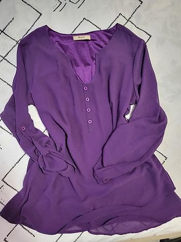 Ljubičasta ženska bluza – Miusey - Model: lagana, lepršava na lalafo.rs Ljubičasta ženska bluza – Miusey - Model: lagana, lepršava