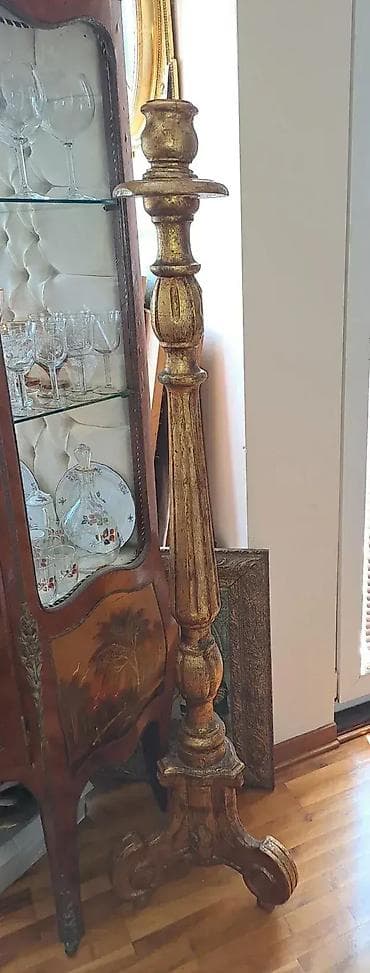 Srari, drveni, veliki svecnjak. Visina 145cm na lalafo.rs — 1 Srari, drveni, veliki svecnjak. Visina 145cm — 1