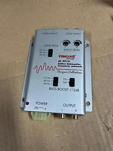 Interconti AC 5910 – aktivni skretnica/filter za auto subwoofer - na lalafo.rs Interconti AC 5910 – aktivni skretnica/filter za auto subwoofer -