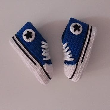 Heklane nehodajuće patike za bebe, dečake I devojčice, od pamučnog na lalafo.rs — 6 Heklane nehodajuće patike za bebe, dečake I devojčice, od pamučnog — 6