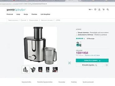 Sokovnik Gorenje – 600 W, nerđajući čelik - Snaga: 600 W za brzo na lalafo.rs — 10 Sokovnik Gorenje – 600 W, nerđajući čelik - Snaga: 600 W za brzo — 10