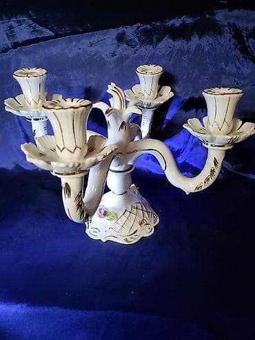 Candles and candlesticks: Svecnjak nov,Zajecar porcelan rucni rad iz 70ih.god. Porcelanski at lalafo.rs — 2 Candles and candlesticks: Svecnjak nov,Zajecar porcelan rucni rad iz 70ih.god. Porcelanski — 2