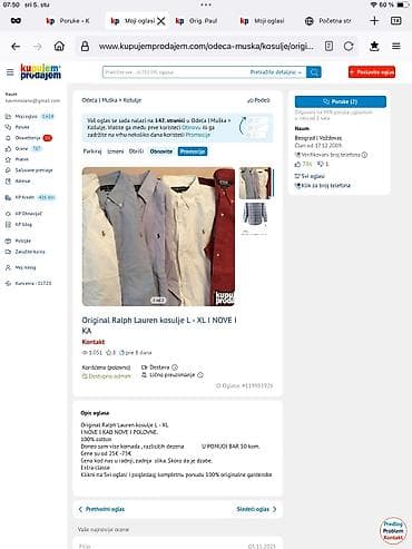 Original Ralph Lauren kosulje S-M- L - XL I NOVE I KAO na lalafo.rs — 2 Original Ralph Lauren kosulje S-M- L - XL I NOVE I KAO — 2