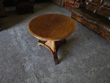 Dressers: Okrugli drveni sto – klasičan dizajn - Materijal: masivno drvo sa at lalafo.rs — 4 Dressers: Okrugli drveni sto – klasičan dizajn - Materijal: masivno drvo sa — 4