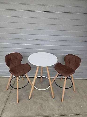 Barski set: visok okrugli sto + 2 barske stolice - Dizajn na lalafo.rs — 5 Barski set: visok okrugli sto + 2 barske stolice - Dizajn — 5