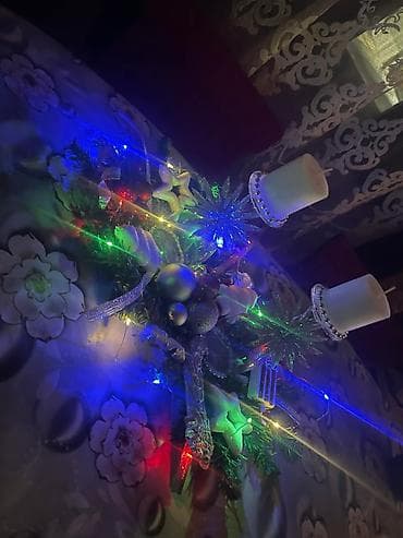 Novogodišnja/dekorativna aranžmanska girlanda za sto - Ručno rađen na lalafo.rs — 2 Novogodišnja/dekorativna aranžmanska girlanda za sto - Ručno rađen — 2