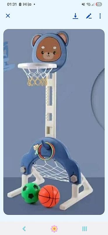 Dečije sportske igračke: Koš set za bebe i decu 3 u 1 (LL-318234) Ova visenamenska 3u1 igracka na lalafo.rs — 1 Dečije sportske igračke: Koš set za bebe i decu 3 u 1 (LL-318234) Ova visenamenska 3u1 igracka — 1