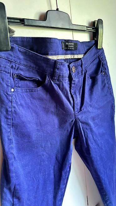 Mango pantalone, indigo boja, fantasticne, imaju elastin, vel 36 na lalafo.rs — 7 Mango pantalone, indigo boja, fantasticne, imaju elastin, vel 36 — 7