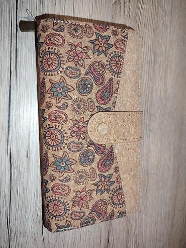 Ženski novčanik od plute sa etno/boho printom - Materijal: prirodna na lalafo.rs — 2 Ženski novčanik od plute sa etno/boho printom - Materijal: prirodna — 2