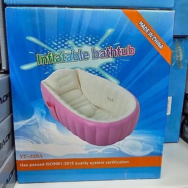 Надувна када за купање, дебела ПВЦ преносива када за купање за децу и na lalafo.rs — 7 Надувна када за купање, дебела ПВЦ преносива када за купање за децу и — 7