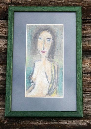 Paintings & Picture frames: \"Akt sa žutom torbom\"" -uljani pastel at lalafo.rs — 1 Paintings & Picture frames: \"Akt sa žutom torbom\"" -uljani pastel — 1