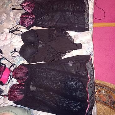 parka h: Set ženske donje garderobe – čipka i til, crna sa detaljima u pink at lalafo.rs — 2 parka h: Set ženske donje garderobe – čipka i til, crna sa detaljima u pink — 2