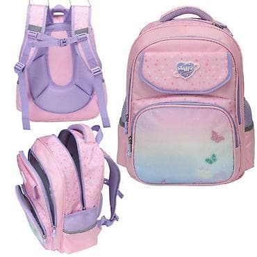 Backpacks, bags and suitcases: Dečji školski ranac – pastelno roze/lila - Više pregrada: glavni at lalafo.rs — 1 Backpacks, bags and suitcases: Dečji školski ranac – pastelno roze/lila - Više pregrada: glavni — 1