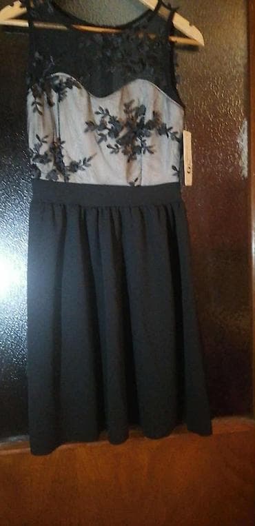 Elegantna haljina bez rukava, crno–siva kombinacija. - Gornji deo na lalafo.rs — 2 Elegantna haljina bez rukava, crno–siva kombinacija. - Gornji deo — 2