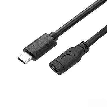 USB‑C produžni kabl (muški na ženski), crni - Konektori: USB Type‑C na lalafo.rs USB‑C produžni kabl (muški na ženski), crni - Konektori: USB Type‑C