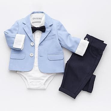 Elegantni komplet za bebe – svečani outfit 3 u 1 - Sastav kompleta na lalafo.rs Elegantni komplet za bebe – svečani outfit 3 u 1 - Sastav kompleta
