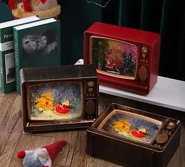 Novogodišnja muzička kutija u obliku TV-a sa retro dizajnom 🎄📺 Ovi na lalafo.rs — 1 Novogodišnja muzička kutija u obliku TV-a sa retro dizajnom 🎄📺 Ovi — 1