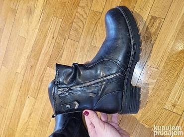 Ženske kožne čizme – crne, biker/moto stil - Materijal: prirodna koža na lalafo.rs — 6 Ženske kožne čizme – crne, biker/moto stil - Materijal: prirodna koža — 6