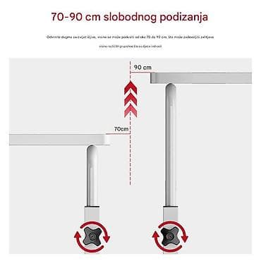Podesivi sto za krevet/sofu sa točkićima - Multifunkcionalan pomoćni na lalafo.rs — 4 Podesivi sto za krevet/sofu sa točkićima - Multifunkcionalan pomoćni — 4