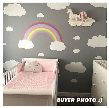 Ironing Boards: Vinil nalepnice za zid – oblačići Nalepnice - oblaci, za dekoraciju at lalafo.rs — 6 Ironing Boards: Vinil nalepnice za zid – oblačići Nalepnice - oblaci, za dekoraciju — 6