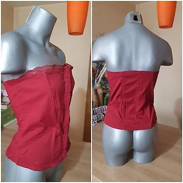 Ženski korset top marke Bloom u crvenoj boji. Izrađen je od 97% pamuka na lalafo.rs — 3 Ženski korset top marke Bloom u crvenoj boji. Izrađen je od 97% pamuka — 3