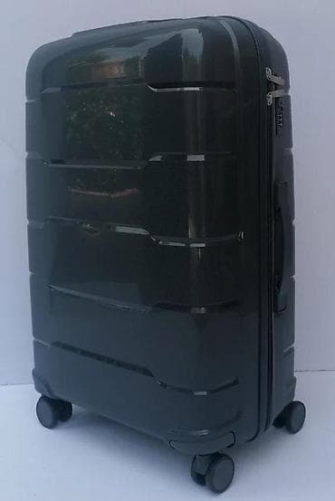 Travel suitcases and bags: Tvrdi kofer na točkiće – tamnosiva boja - Materijal: čvrsta ABS/PC at lalafo.rs — 5 Travel suitcases and bags: Tvrdi kofer na točkiće – tamnosiva boja - Materijal: čvrsta ABS/PC — 5