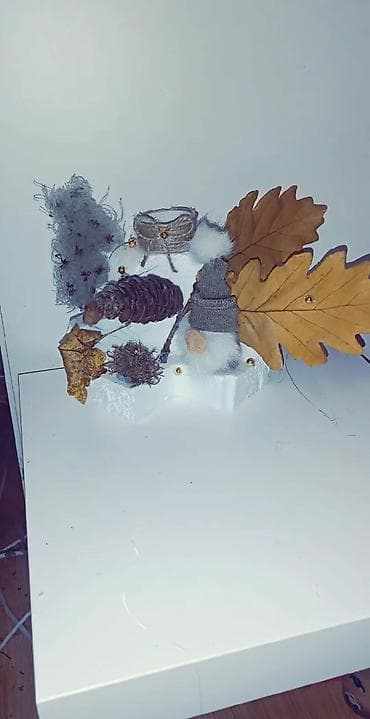 Ručni dekorativni aranžman – zimsko/jesenja mini scenografija - Baza na lalafo.rs — 6 Ručni dekorativni aranžman – zimsko/jesenja mini scenografija - Baza — 6