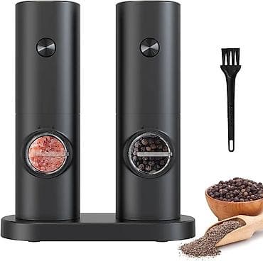 Električni set mlinova za so i biber - Set od 2 električna mlina sa na lalafo.rs — 3 Električni set mlinova za so i biber - Set od 2 električna mlina sa — 3