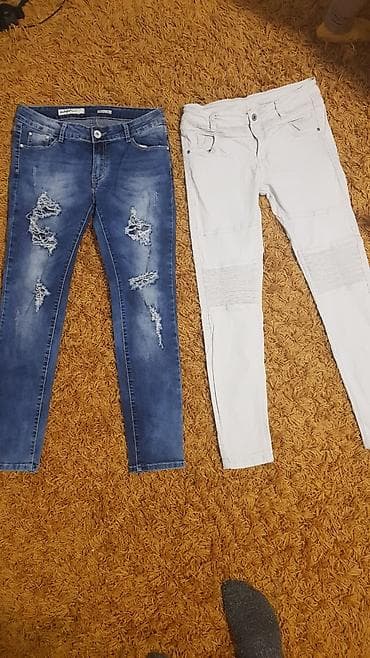 Ženske farmerke – 2 modela (skinny) - Model 1: Bele skinny farmerke na lalafo.rs — 3 Ženske farmerke – 2 modela (skinny) - Model 1: Bele skinny farmerke — 3