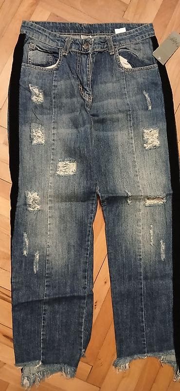 Ženske farmerke – „Made in Italy“, veličina S (Small) - Plavi denim na lalafo.rs Ženske farmerke – „Made in Italy“, veličina S (Small) - Plavi denim