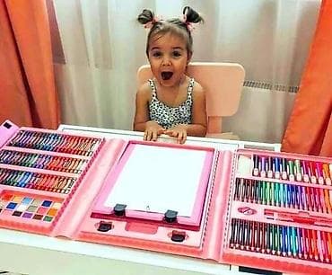 Dečije table za crtanje: Veliki set za male slikare Set za crtanje sa papirom Set za crtanje na lalafo.rs — 1 Dečije table za crtanje: Veliki set za male slikare Set za crtanje sa papirom Set za crtanje — 1