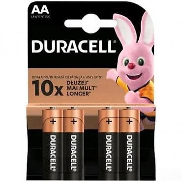 Duracell AA alkalne baterije – pakovanje 4 kom - Tip: AA na lalafo.rs Duracell AA alkalne baterije – pakovanje 4 kom - Tip: AA