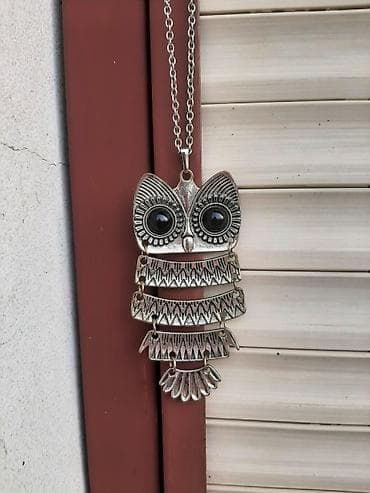 Necklaces: Rustični lančić sa priveskom sove Lep privezak u obliku sove, simbola at lalafo.rs — 8 Necklaces: Rustični lančić sa priveskom sove Lep privezak u obliku sove, simbola — 8