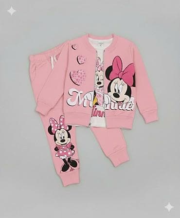 Tracksuit sets: Dečiji komplet – 3 dela sa motivom Minnie Mouse Veličina od 3 do 10 - at lalafo.rs — 3 Tracksuit sets: Dečiji komplet – 3 dela sa motivom Minnie Mouse Veličina od 3 do 10 - — 3