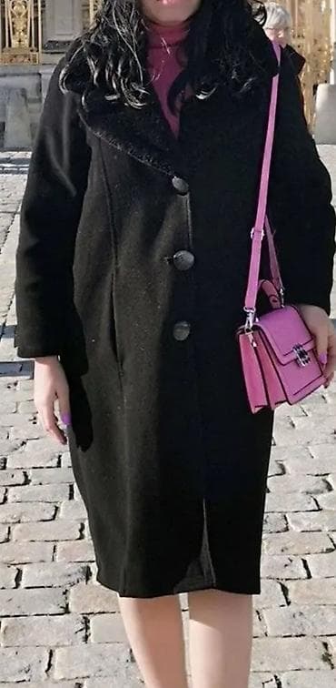 Crni zenski kaput. Xl vel Nema oštećenja. Ima i krzno na lalafo.rs — 2 Crni zenski kaput. Xl vel Nema oštećenja. Ima i krzno — 2