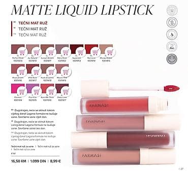 Beauty & Care: FARMASI kolekcija za usne – precizna definicija, postojana boja i at lalafo.rs — 2 Beauty & Care: FARMASI kolekcija za usne – precizna definicija, postojana boja i — 2