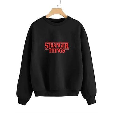 Women's Sweatshirts: Duks crni sa ili bez kapuljace, sa stampom iz popularne serije at lalafo.rs — 3 Women's Sweatshirts: Duks crni sa ili bez kapuljace, sa stampom iz popularne serije — 3