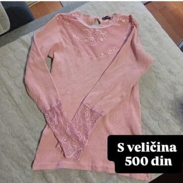 Bluze: Roze ženska bluza sa dugim rukavima i čipkanim detaljima. - Veličina na lalafo.rs Bluze: Roze ženska bluza sa dugim rukavima i čipkanim detaljima. - Veličina