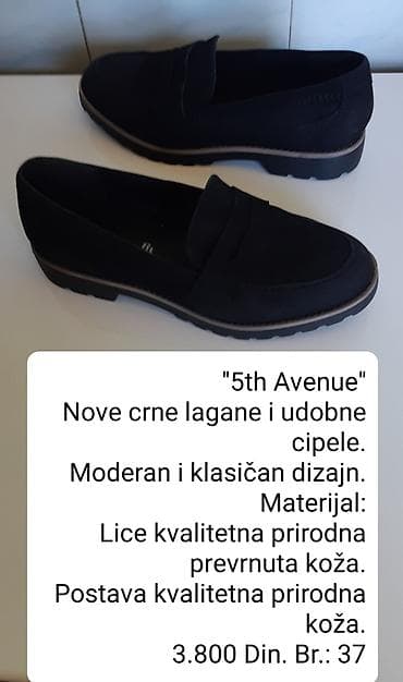 5th Avenue ženske mokasine – crne - Lagan i udoban model, spoj na lalafo.rs 5th Avenue ženske mokasine – crne - Lagan i udoban model, spoj
