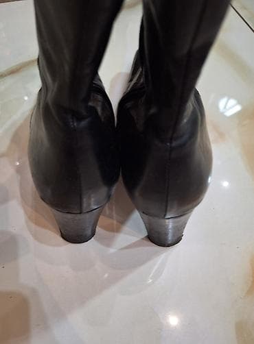 Ženske kožne čizme na štiklu - Boja: crna - Materijal: glatka koža na lalafo.rs — 5 Ženske kožne čizme na štiklu - Boja: crna - Materijal: glatka koža — 5