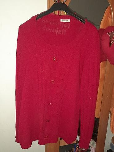 Crveni ženski kardigan na dugmad - Brend: OCHALAN (etiketa vidljiva) na lalafo.rs — 1 Crveni ženski kardigan na dugmad - Brend: OCHALAN (etiketa vidljiva) — 1