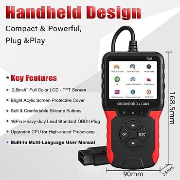 Transport: Novo- T06 OBDII / EOBD + CAN Dijagnostika Funkcije: Čitanje kodova at lalafo.rs — 7 Transport: Novo- T06 OBDII / EOBD + CAN Dijagnostika Funkcije: Čitanje kodova — 7