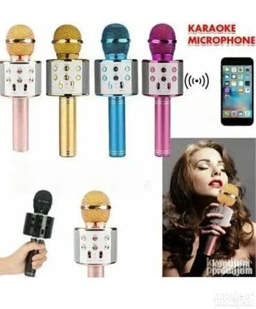 Mikrofon Bluetooth USB SD Karaoke sa zvučnikom WS-858 Dobrodošli u na lalafo.rs Mikrofon Bluetooth USB SD Karaoke sa zvučnikom WS-858 Dobrodošli u