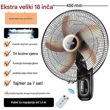 Ugradni ventilatori: Zidni ventilator 18" (450 mm) sa daljinskim upravljanjem - Ekstra na lalafo.rs — 1 Ugradni ventilatori: Zidni ventilator 18" (450 mm) sa daljinskim upravljanjem - Ekstra — 1