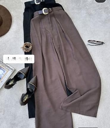 Elegantne široke pantalone sa visokim strukom - Kroj: široke na lalafo.rs Elegantne široke pantalone sa visokim strukom - Kroj: široke