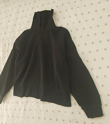 Women's Sweatshirts: ZARA crna dukserica sa rol kragnom, veličina S oversize at lalafo.rs — 4 Women's Sweatshirts: ZARA crna dukserica sa rol kragnom, veličina S oversize — 4